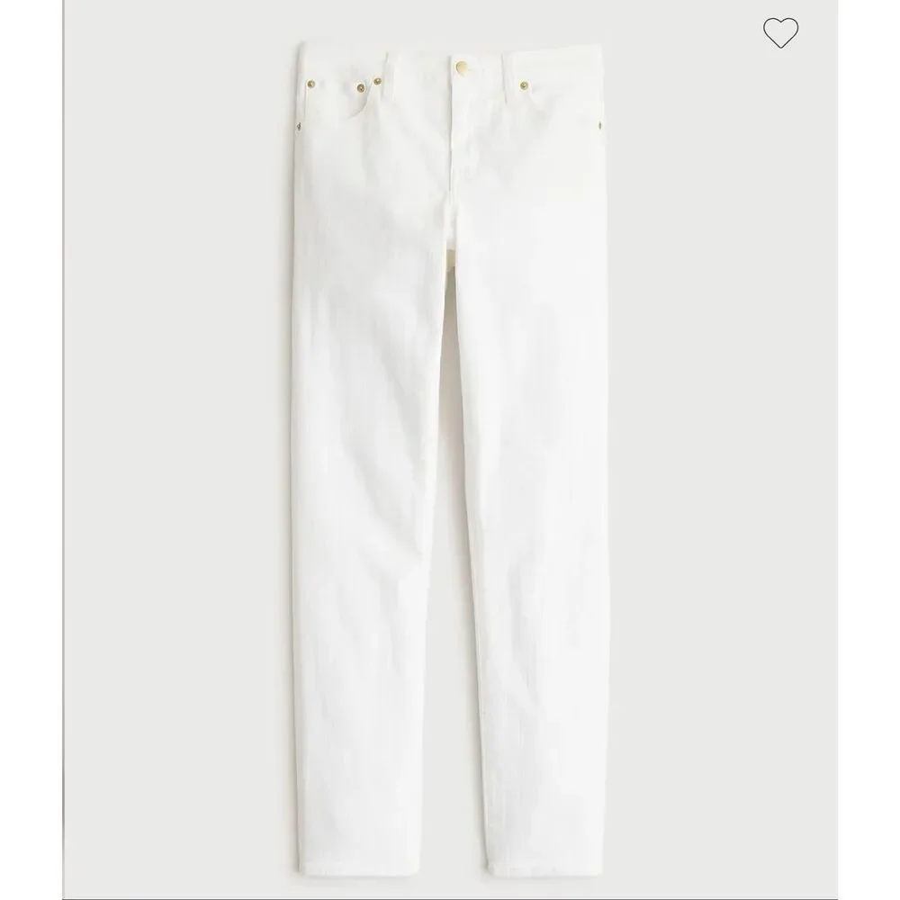 J. Crew Slim Jean in White NWT Size 31